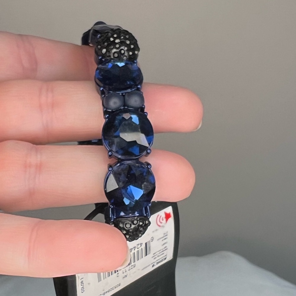 Simply Vera navy rhinestone bracelet NWT
